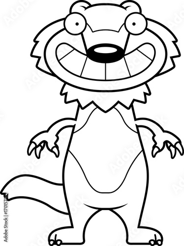 Happy Cartoon Wolverine