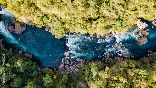 Aerial View of Waterfall