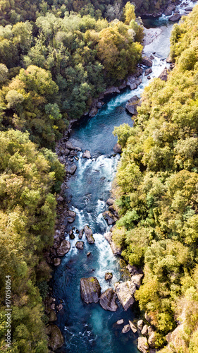 Aerial View of Waterfall