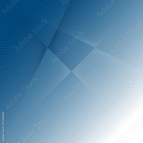 Abstract line pattern in light blue colors. Geometric and scientific pattern with copy space. 