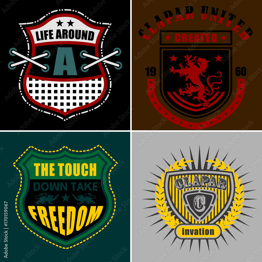Naklejka premium Logos Retro Classic 