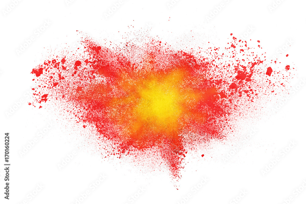 Abstract background of powder explosion