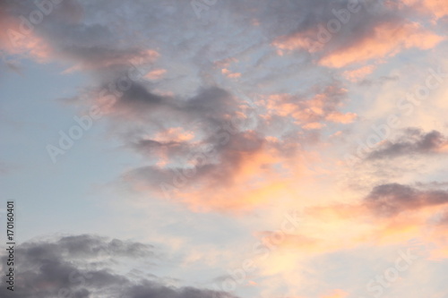 Fototapeta Naklejka Na Ścianę i Meble -  Evening clouds