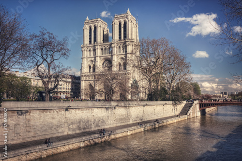Notre-Dame on a sunny spring day