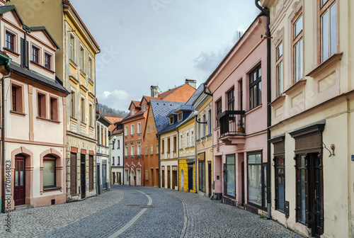 street in Loket, Czech republic © borisb17