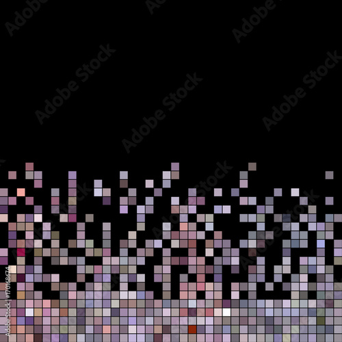 abstract vector square pixel mosaic background