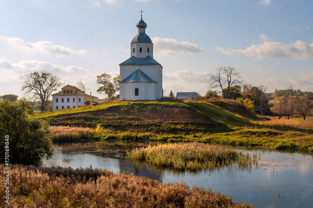 Church on a hill. Very much in Russia. The city of Suzdal.