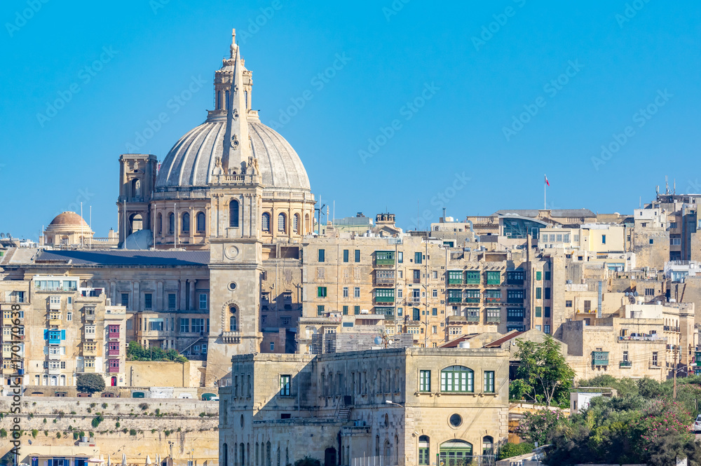 View from Sliema to Valletta