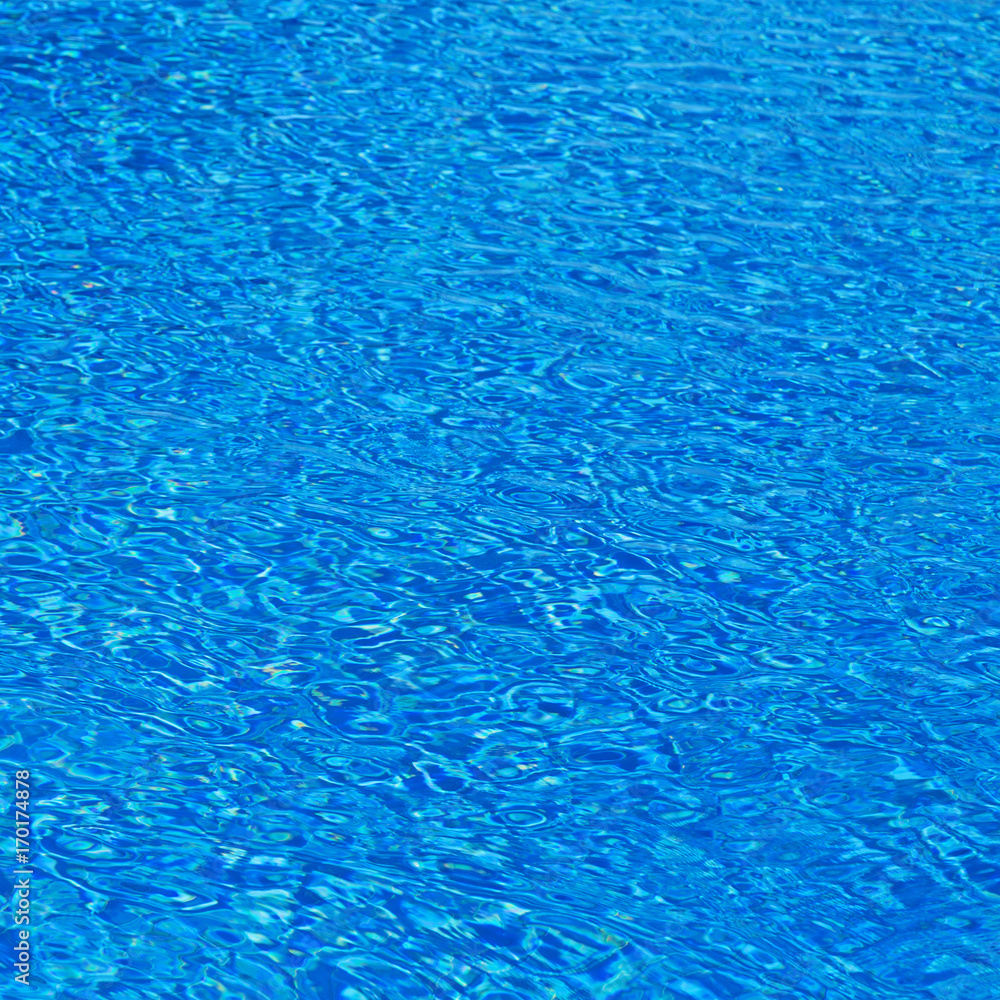sea Blue water background in swimming pool