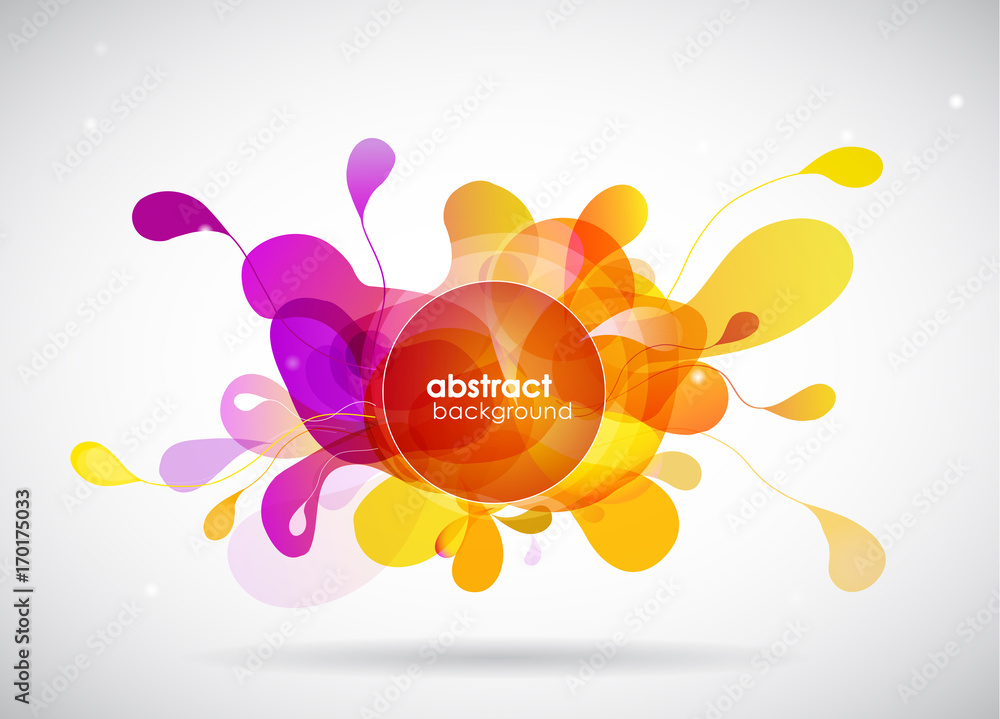 Naklejka premium abstract colored background with circles.