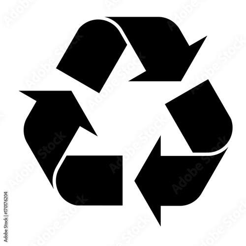 Recycle vector isolated symbol background eco bio sign