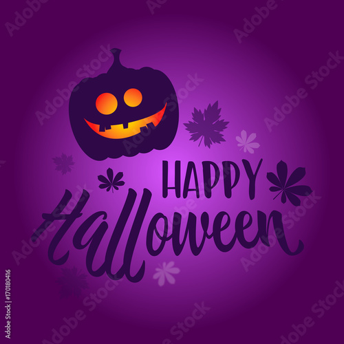 happy halloween greeting card
