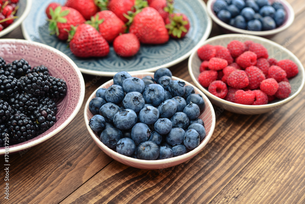 Different fresh summer berries Different fresh summer berries
