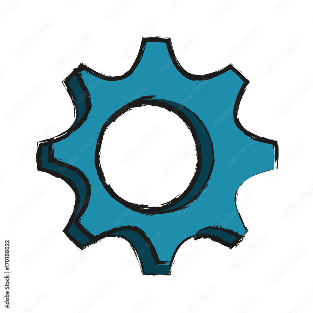 gear wheel icon over white background vector illustration gear wheel icon over white background vector illustration