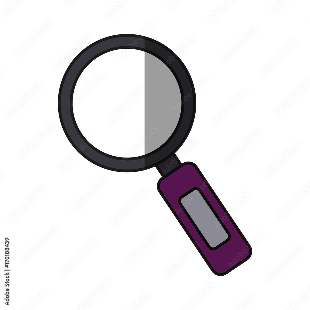 magnifying glass icon over white background vector illustration magnifying glass icon over white background vector illustration