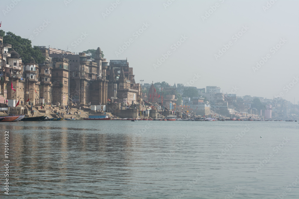 Sacred Ganges coast - Varanasi, India Sacred Ganges coast - Varanasi, India