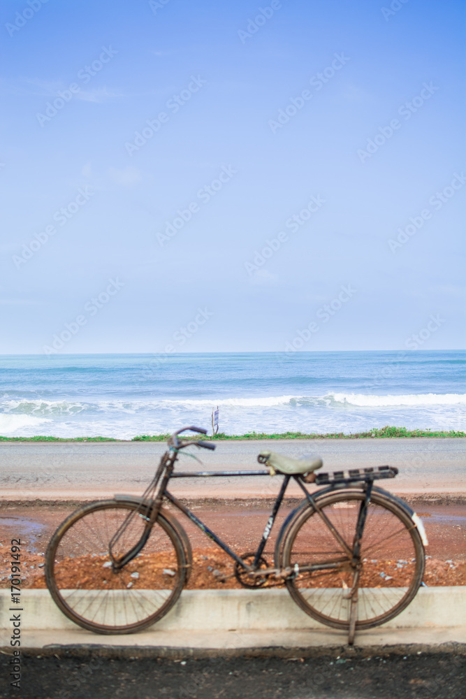 Fototapeta premium Cycle by the Beach