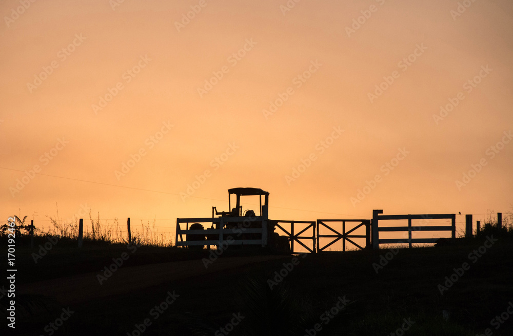 Fototapeta premium lever de soleil