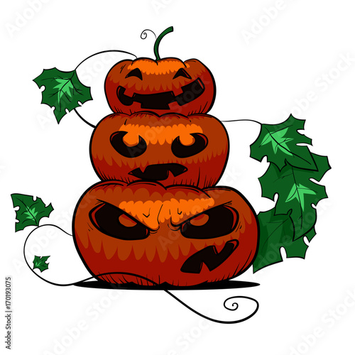 Pyramid of pumpkins