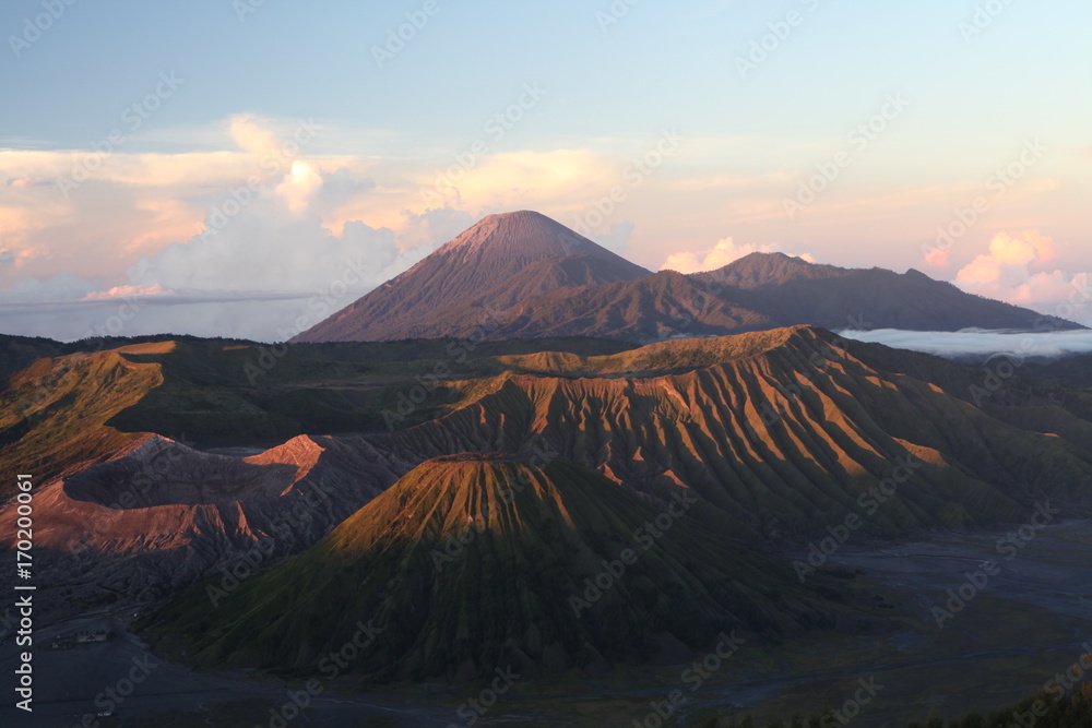 Beautiful Bromo mountain at sunrise Beautiful Bromo mountain at sunrise