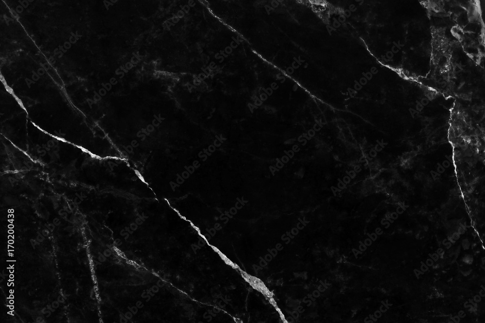 Naklejka premium Black marble texture background natural with scratched.