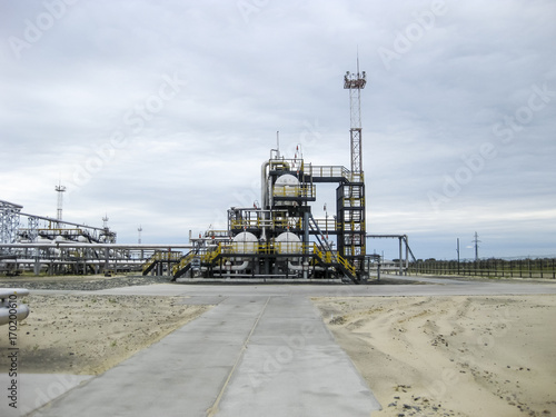 Separator. Equipment for oil separation. Modular oil treatment unit. Bulite for separation. photo