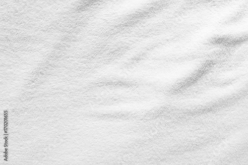 Wallpaper Mural White towel texture for background. That fabric or textile consist of cotton fiber material. Look plush, fluffy, dry, soft and clean. For background about baby, spa, hotel, laundry and hygiene etc. Torontodigital.ca