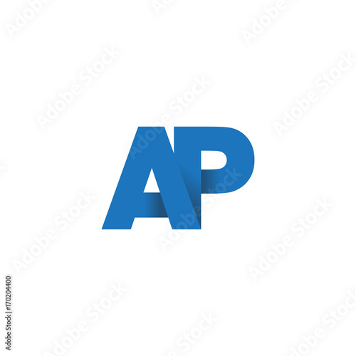 Free Download Initial letter logo AP, overlapping fold logo, blue color

 - GFXLoad