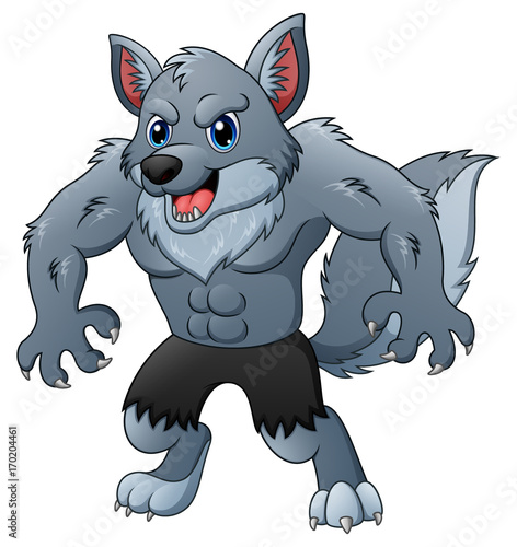 Cartoon werewolf