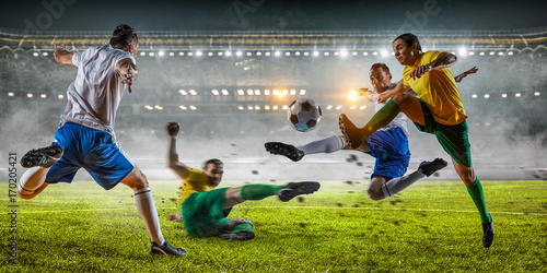 Soccer best moments. Mixed media © Sergey Nivens