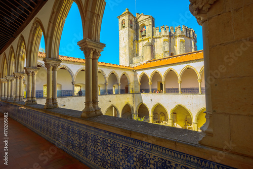 The Monastery of the Order of Christ is the main attraction of the city of Tomar. Santarem District. Portugal.