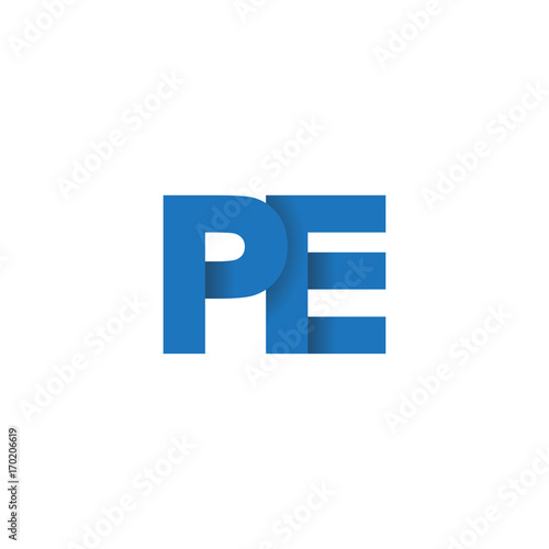 Free Download Initial letter logo PE, overlapping fold logo, blue color

 - GFXLoad