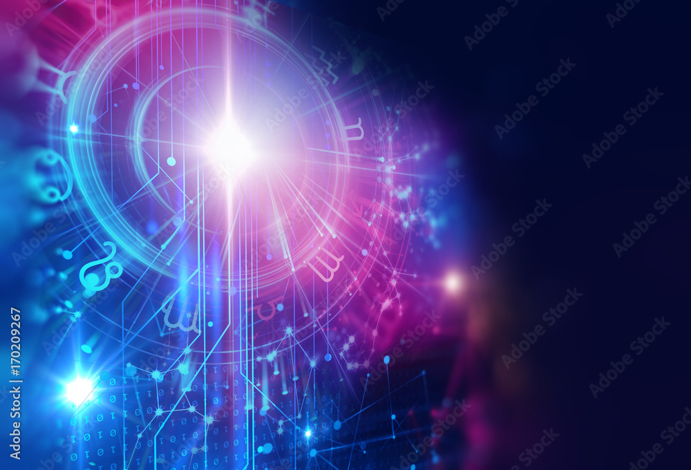 Astrology and alchemy sign background illustration Astrology and alchemy sign background illustration