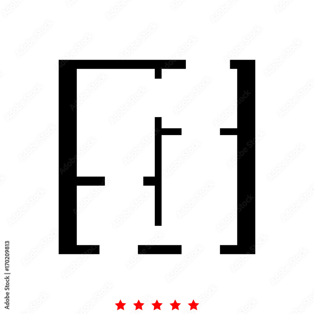Flat project apartment it is icon . Flat project apartment it is icon .