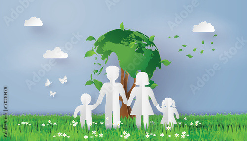 eco concept with family