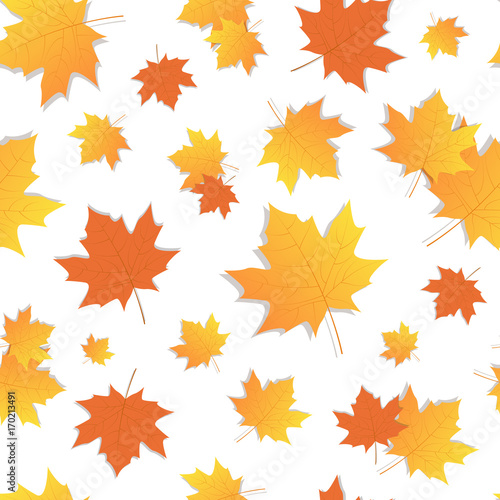 Yellow Wheat Spike Seamless Pattern Autumn Harvest Decoration Banner Vector Illustration