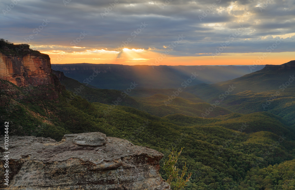 Obraz premium Sunrise Blue Mountains Australia