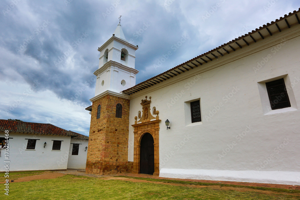 colonial church in Villa de Leyva