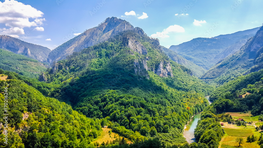 Obraz premium Beautiful canyon of the Tara river in Montenegro