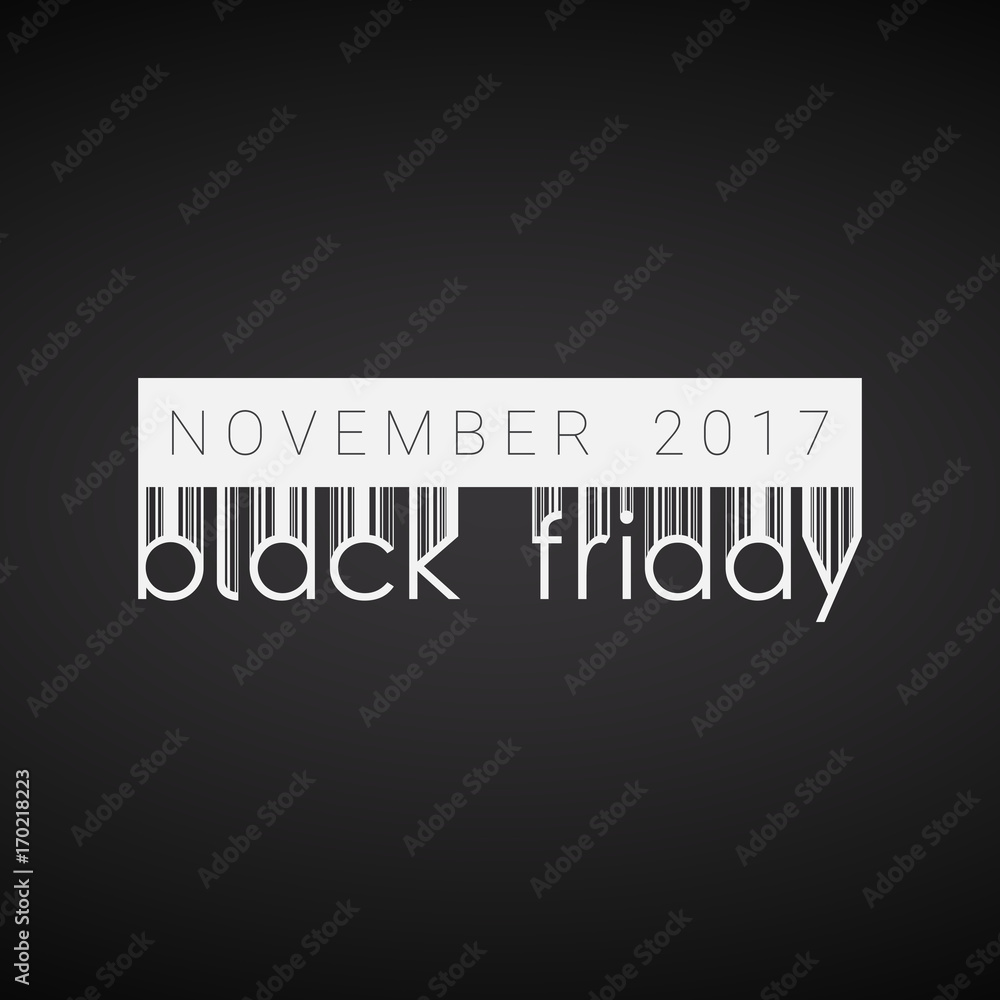 Vector black friday background. Barcode style Vector black friday background. Barcode style