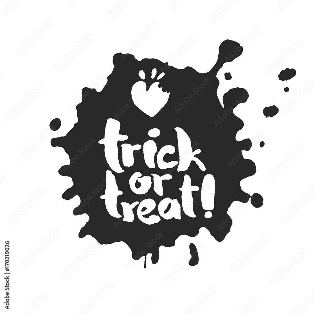 Trick or Treat in an Ink Blot