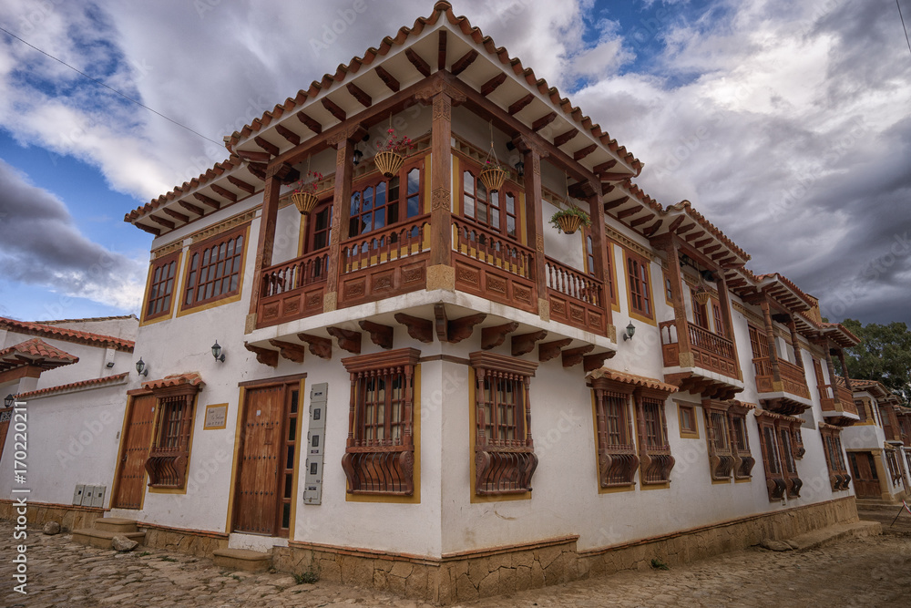 colonial style houses in Villa de Leyva