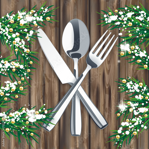 Twigs Worn Wood Snow Wood Knife Fork Spoon