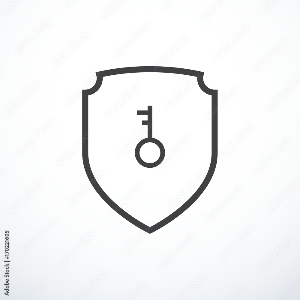 Vector security shield icon Vector security shield icon