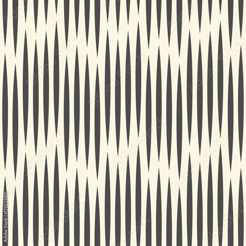 Seamless Vertical Line Pattern. Vector Monochrome Luxury Background. Geometric Striped Ornament