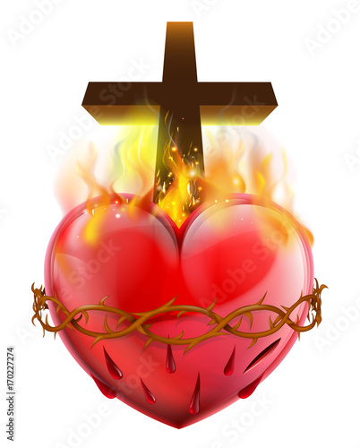 Sacred Heart Christian Symbol