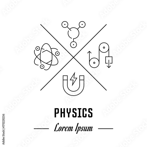 Vector Line Banner Physics