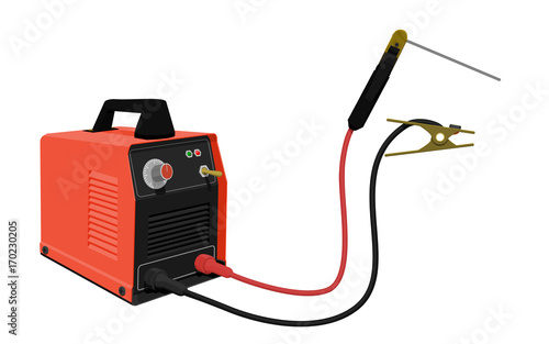 Prompt electrical welding equipment on transparent background
