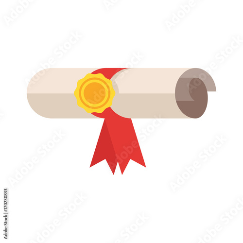 illustration of diploma