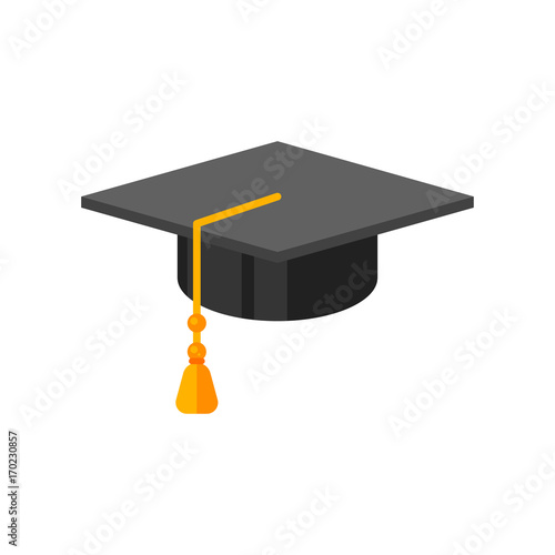 illustration of graduation cap.